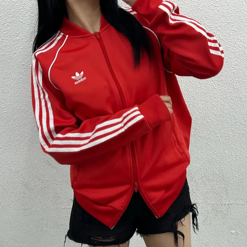 [BUNJANG] Adidas SST Two-Way Track Top XL / 아디다스 sst 투웨이 레드 트랙탑 XL