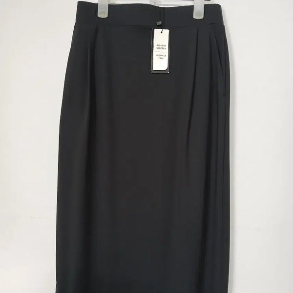 [BUNJANG] Modern Black Elastic Waist Summer Long Skirt / 모던한 블랙 밴딩 여름 롱스커트 55 S 새제품