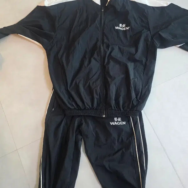 [BUNJANG] APDO Training Suit Set - Black/White, Size M / 압도 트레이닝복 세트 M