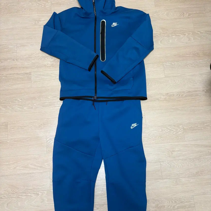 [BUNJANG] Nike Tech Fleece Blue Training Set Top & Bottom XL / 나이키 테크플리스 블루 트레이닝 상하의 세트 XL (급처)