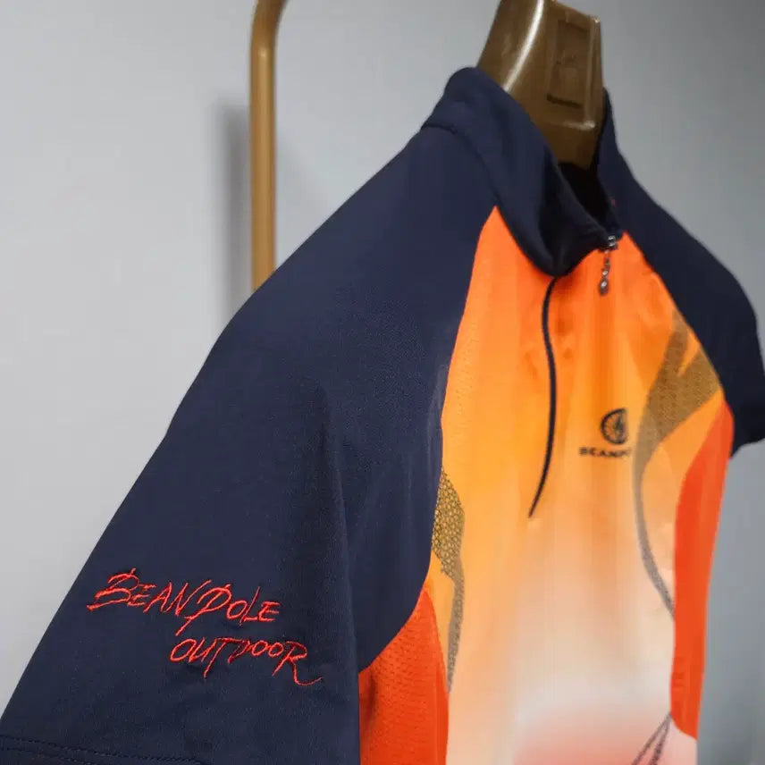 [BUNJANG] Beanpole Outdoor Women's Functional Half-Zip Short-Sleeve T-Shirt / 90 ) 빈폴 아웃도어 여성 기능성 반집업 반팔티
