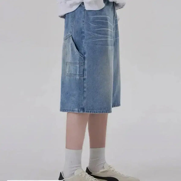 [BUNJANG] Good Life Works Bermuda Pants Denim Cargo Shorts / 굿라이프웍스 버뮤다팬츠
