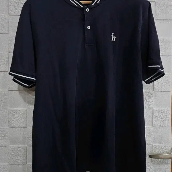 [BUNJANG] Hazzys Navy Short-Sleeve T-Shirt L / (P)헤지스 네이비 반팔 티셔츠 L