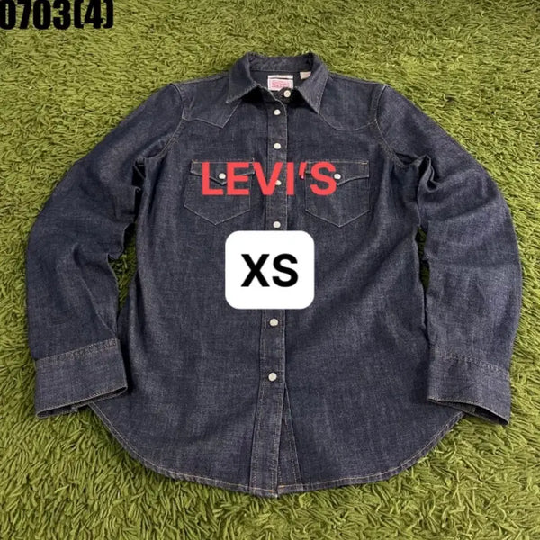 [BUNJANG] Levi's Denim Shirt (Dark Wash/Light Wash) / [XS] 리바이스 | 진청 흑청 데님 셔츠 만원 빈티지 0703