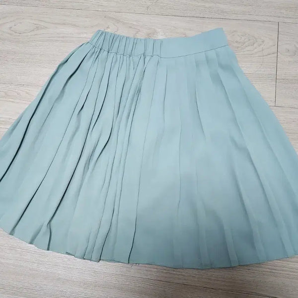 [BUNJANG] Mint Pleated Mini Skirt / 민트색 플리츠 스커트