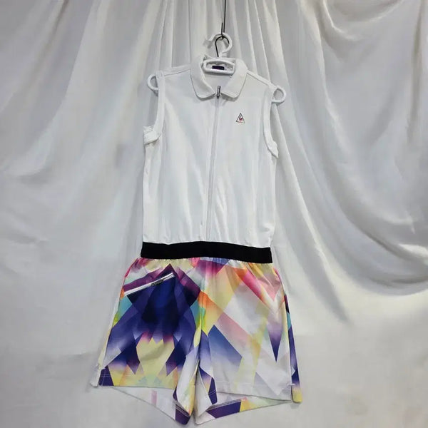 [BUNJANG] Le Coq Sportif Women's Golf Jumpsuit Short Sleeve / 르꼬끄여성 골프 점프반팔85