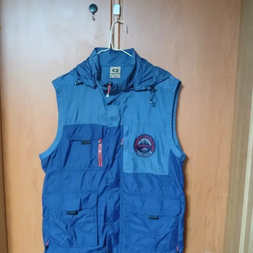 [BUNJANG] Centerpole Fishing Vest Blue / 센터폴 낚시 조끼 블루