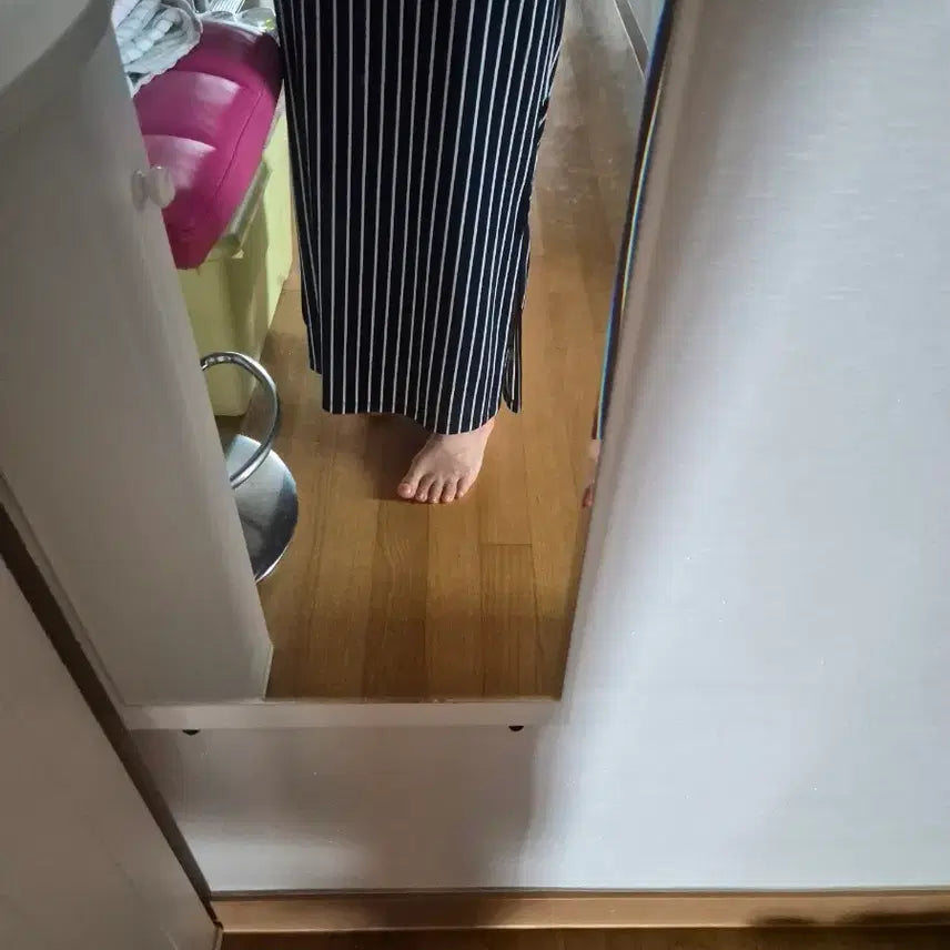 [BUNJANG] Stripe Sleeveless Maxi Dress / 나시 스트라이프 롱 원피스