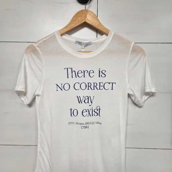 [BUNJANG] CTBRZ Women's Short Sleeve T-Shirt White / CTBRZ 여성 반팔 티셔츠 화이트