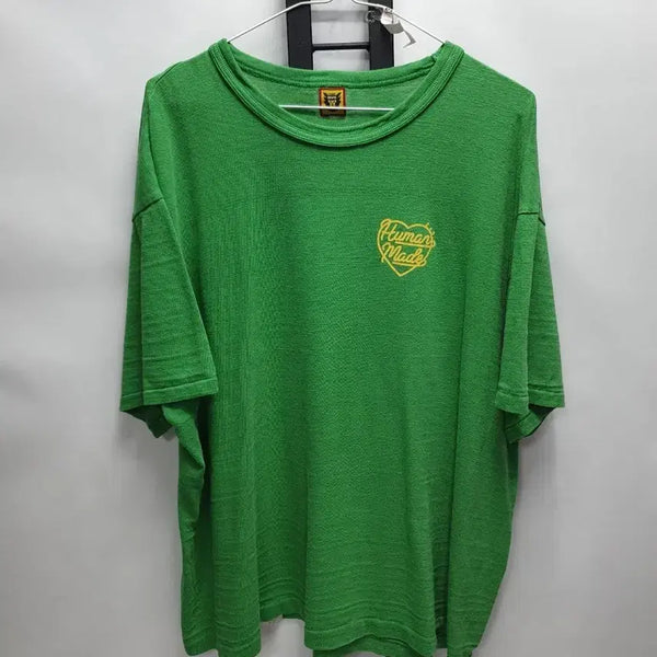 [BUNJANG] Human Made Short Sleeve T-Shirt Green XXL / 휴먼메이드 반팔티 그린 xxxl