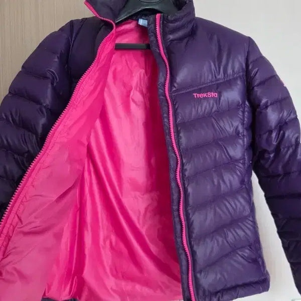 [BUNJANG] Treksta Lightweight Padded Jumper - Purple, Women's Size 95 / 트렉스타 경량 패딩 점퍼 보라색 95여성
