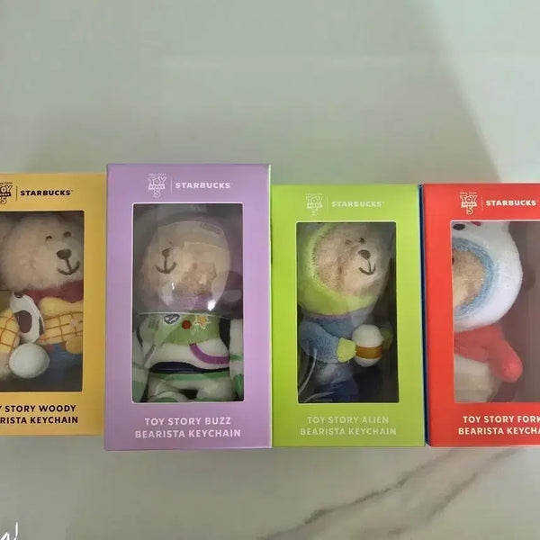 [BUNJANG] Starbucks Toy Story Bearista Keychain Set of 4 / 스타벅스 토이스토리 베어리스타 키링 4종 일괄