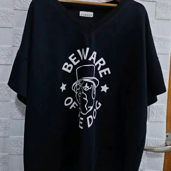 [BUNJANG] Studio Tomboy Black Short-Sleeve T-Shirt / (P)스튜디오 톰보이 블랙 반팔 티셔츠 F