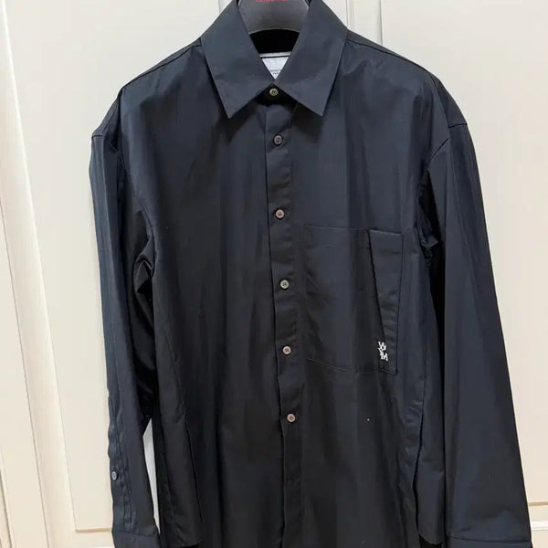 [BUNJANG] Wooyoungmi 22FW Back Logo Shirt Black (Size 48) / 우영미 22FW 백로고 셔츠 블랙 (48)