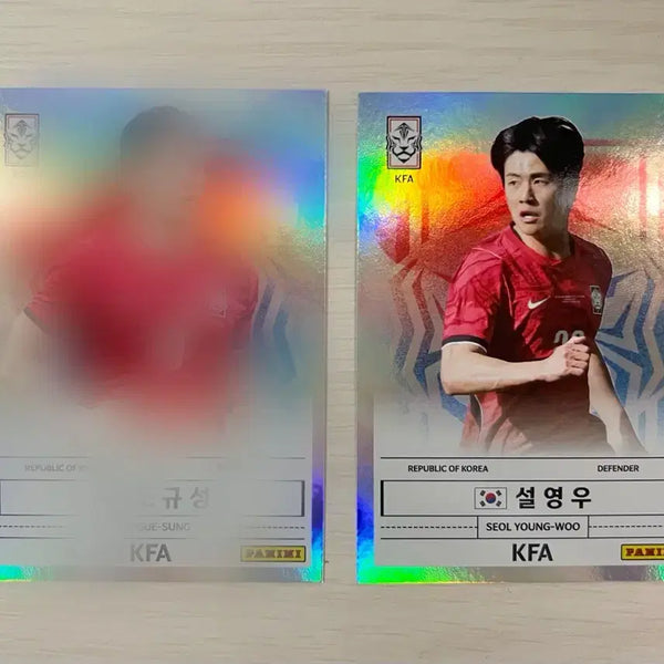 [BUNJANG] 2026 Panini K League National Team Seol Young-woo, Cho Gue-sung Card / [2026 파니니 K리그] 월드컵 국대 설영우 조규성