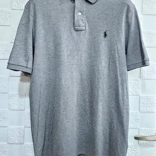 [BUNJANG] Polo Ralph Lauren Short Sleeve Collar T-Shirt Grey S / (P)폴로 랄프로렌 반팔 카라티 그레이 S