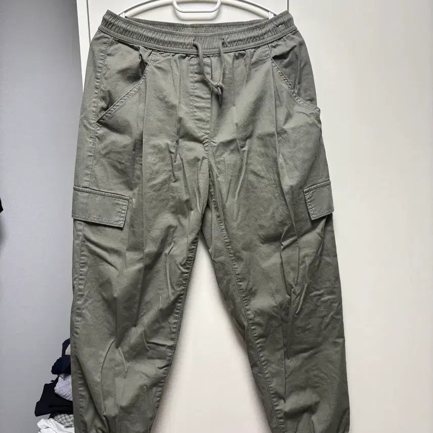[BUNJANG] TOPTEN Khaki Cargo Jogger Pants Size 28 / 탑텐 카키 조거 팬츠 28사이즈