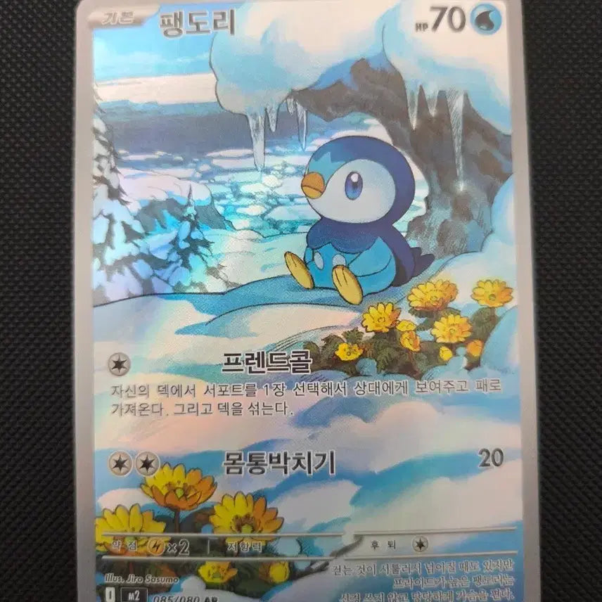 [BUNJANG] Pokemon Card Piplup AR / 포켓몬 카드 팽도리 AR
