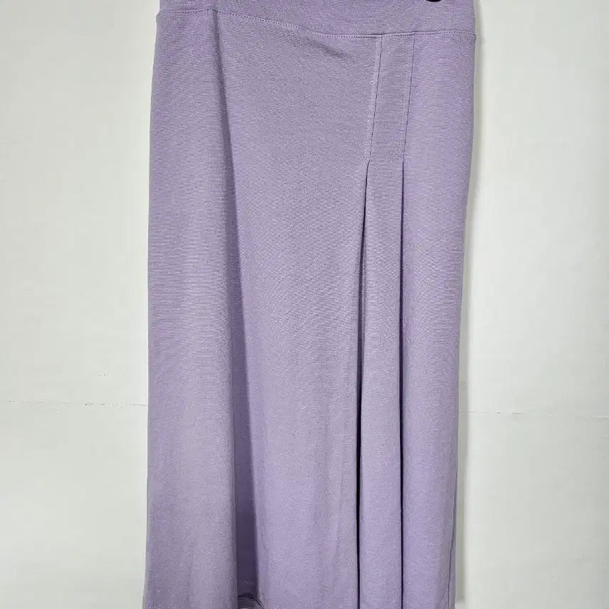 [BUNJANG] Lavender Banding Long Skirt Pants (Waist 29-34 inches) / 라벤더 밴딩 롱 스커트형 바지 29-34인치
