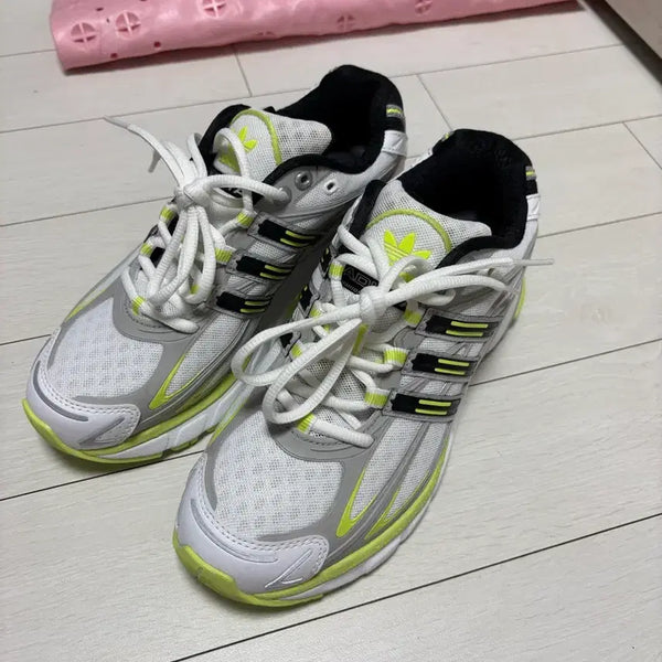 [BUNJANG] Adidas Adistar CS "Cloud White Pulse Lime" Sneakers / (새상품)아디다스 아디스타 쿠션 클라우드 화이트 펄스 라임 운동화
