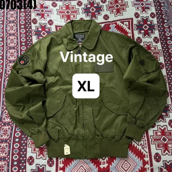 [BUNJANG] Olive Flight Jumper / [XL] 보세 | 올리브 항공점퍼 만원 빈티지 0703