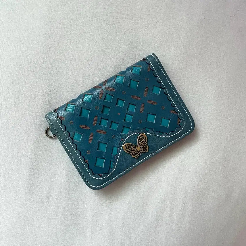 [BUNJANG] Anna Sui Hippie Ethnic Card Wallet Necklace Bag / 안나수이 히피 에스닉 카드 지갑 모리 모리걸 하구미 목걸이 가방