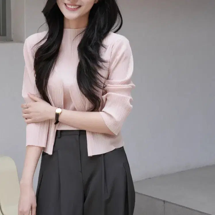 [BUNJANG] Nouarté Loer Pleats Set (Blush Pink) / 누아르테  로에르 플리츠 세트 (블러시 핑크)