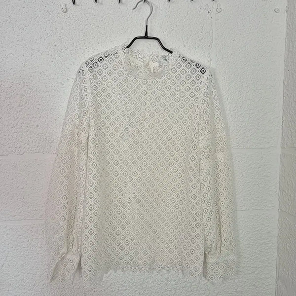 [BUNJANG] IRO Lace Blouse / 한섬 이로 IRO 레이스 블라우스