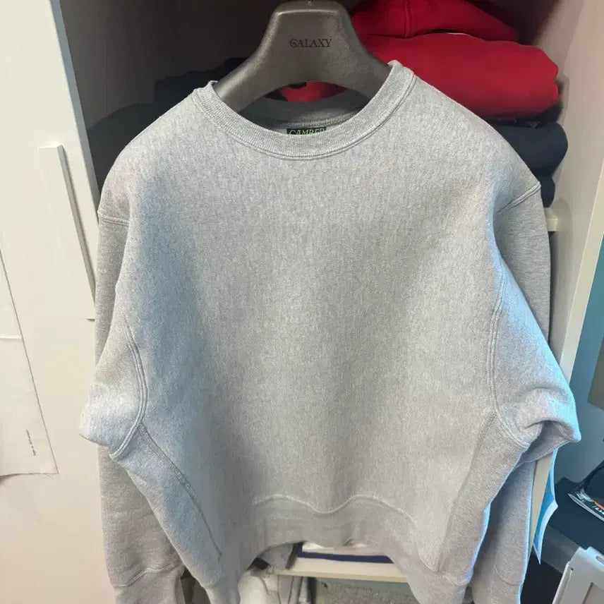 [BUNJANG] Camber Crossknit Sweatshirt Grey L / 캠버 크로스니트 맨투맨 그레이 L