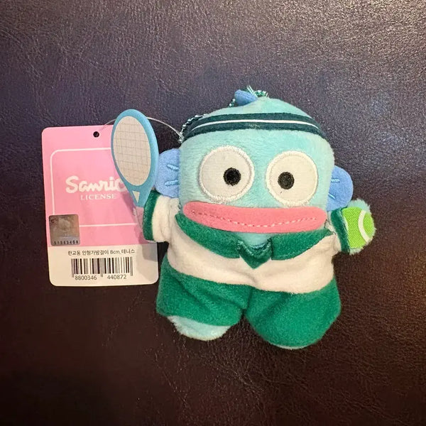 [BUNJANG] Sanrio Hangyodon Tennis Plush Keychain (8cm) / (새상품 8cm) 산리오 한교동 테니스 인형 키링