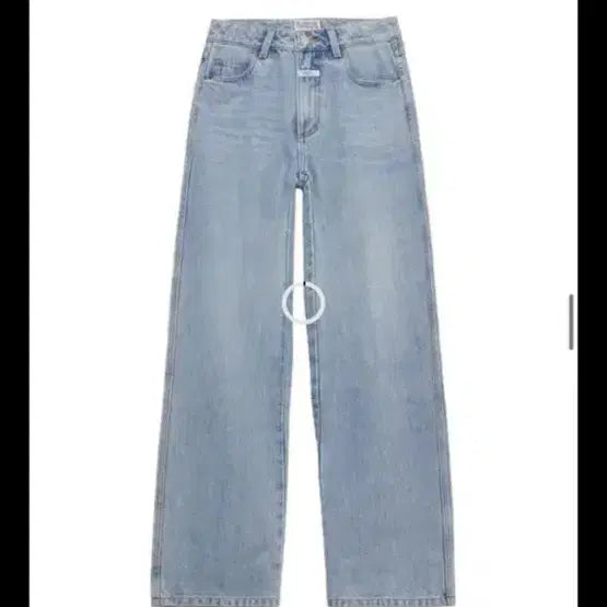 [BUNJANG] Marithe Francois Girbaud W High Straight Denim Pants Light Blue / 마리떼 프랑소와 저버 W 하이 스트레이트 데님 팬츠 라이트 블루