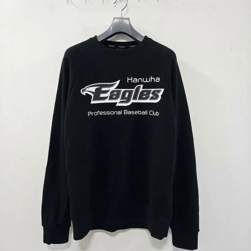 [BUNJANG] Hanwha Eagles Black Sweatshirt Size 105 / 한화이글스 블랙 맨투맨 105
