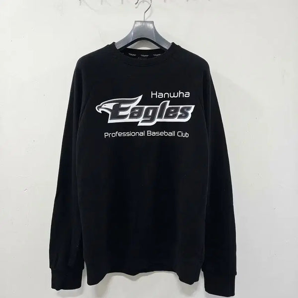 [BUNJANG] Hanwha Eagles Black Sweatshirt Size 105 / 한화이글스 블랙 맨투맨 105