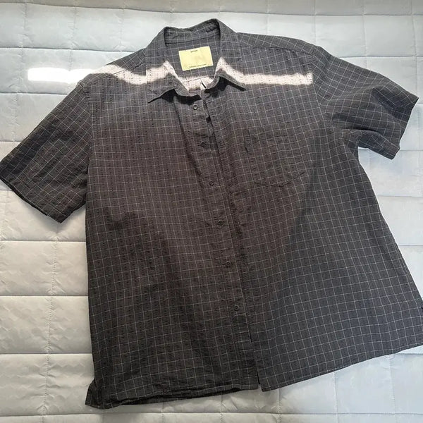 [BUNJANG] Pottery Air Cotton Seersucker Short-Sleeve Shirt / 포터리 에어리코튼 시어서커 반팔셔츠 1