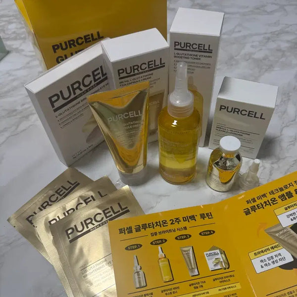 [BUNJANG] Purcell Glutathione Brightening 4-Piece Skincare Set / 퍼셀 글루타치온 세트