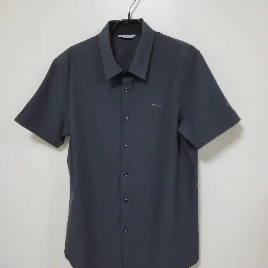 [BUNJANG] Comodo Men's Short Sleeve Shirt Charcoal / 코모도 남성 반팔 셔츠 차콜.260702
