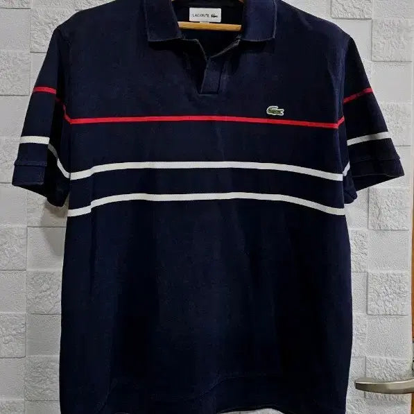 [BUNJANG] Lacoste Pique Polo T-shirt Navy - Medium / (P)라코스테 카라티 네이비 M