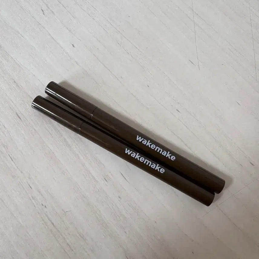 [BUNJANG] WAKEMAKE Waterproof Pen Eyeliner (Dark Brown) - Set of 2 / 웨이크메이크 아이라이너 2개 판매