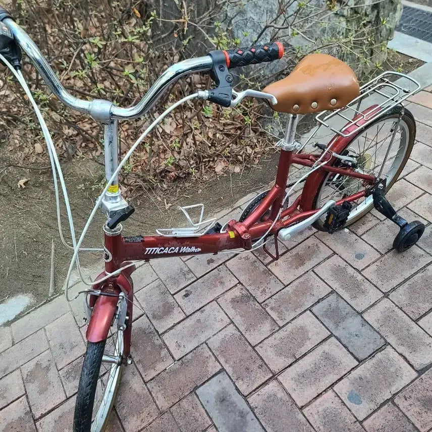 [BUNJANG] Titicaca Walker 20-inch Folding Mini Velo Bicycle / 티티카카 워커 7단 20인치 접이식 미니벨로 보조바퀴 자전거 초등-성인