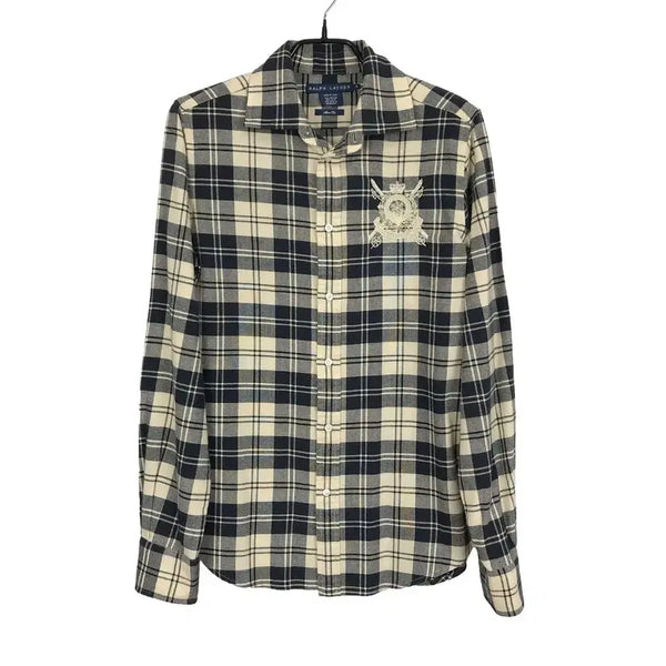 [BUNJANG] Polo Ralph Lauren Flannel Shirt Women's Size 10 / 폴로 랄프로렌 플란넬 셔츠 남방 여성10