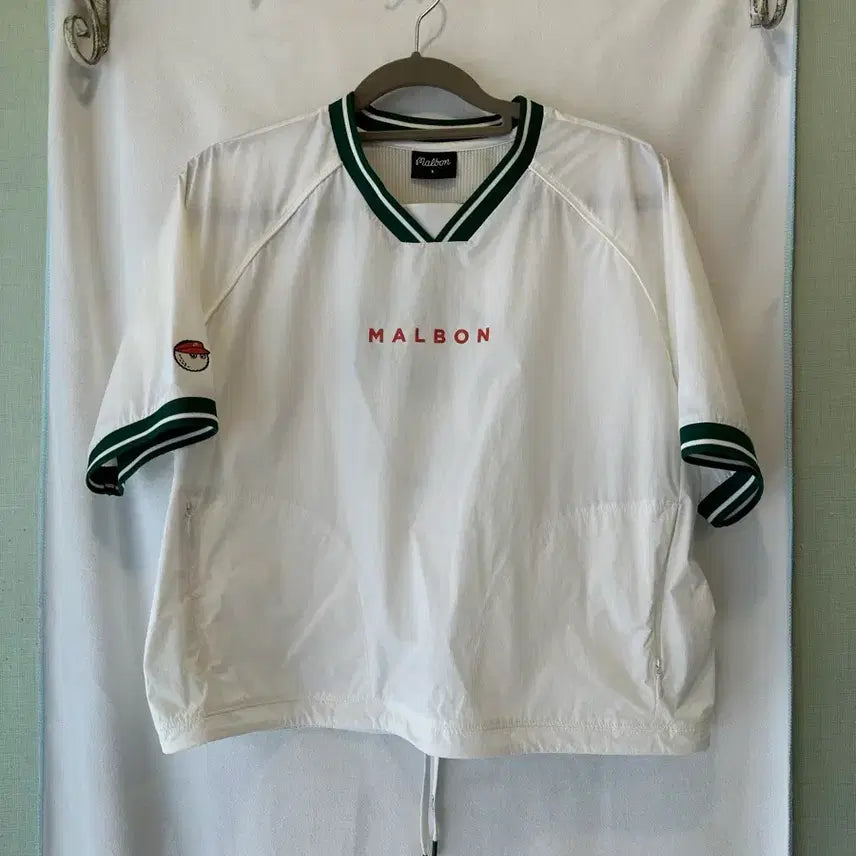 [BUNJANG] Malbon Golf Bucket Hybrid Anorak White Size S / 사이즈S) Malbon 말본 골프 버킷 하이브리드 화이트 아노락