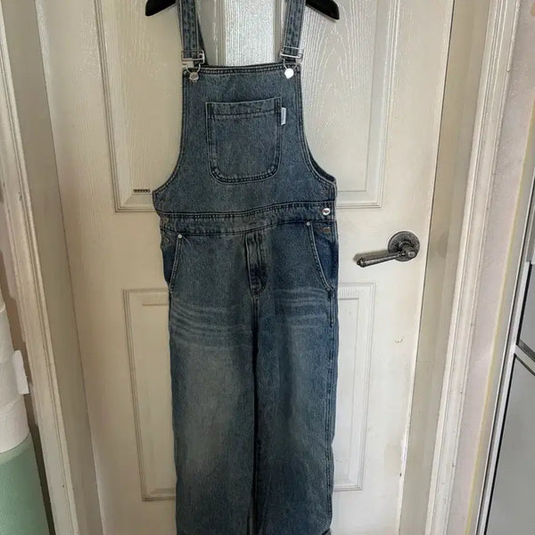 [BUNJANG] Theou Denim Overalls Pants / 더오유 데님 멜빵바지 팬츠