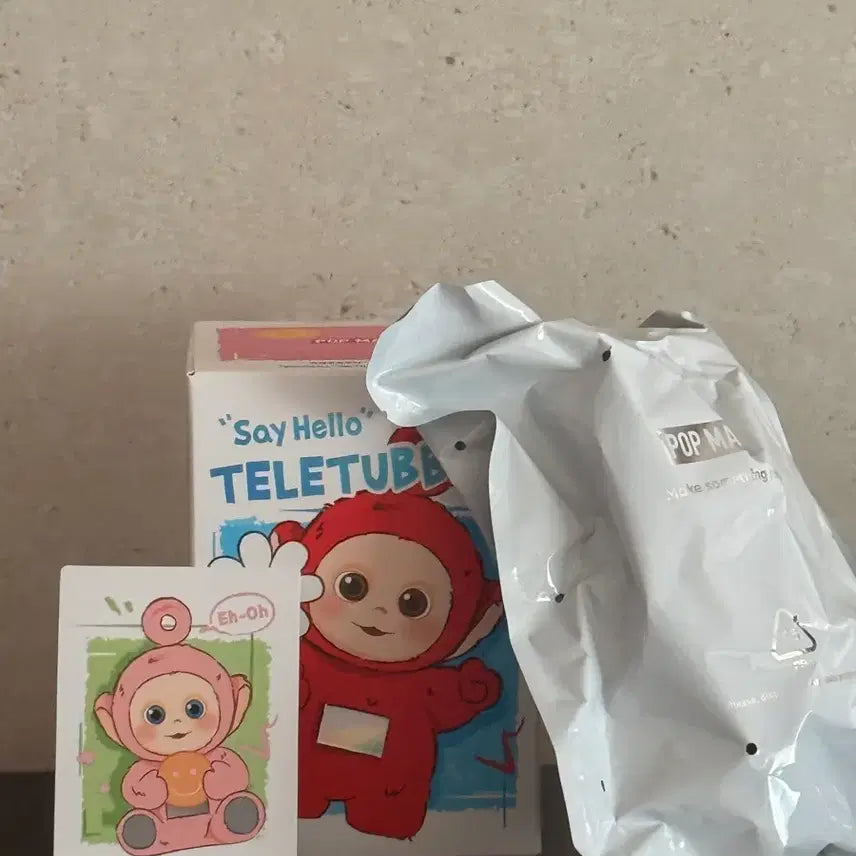 [BUNJANG] Pop Mart Teletubbies 'Hello Series' Po's Caramel Toast Keychain (Pink Po) / 팝마트 텔레토비 안녕시리즈 뽀의 카라멜 토스트 정품 키링(핑크뽀)