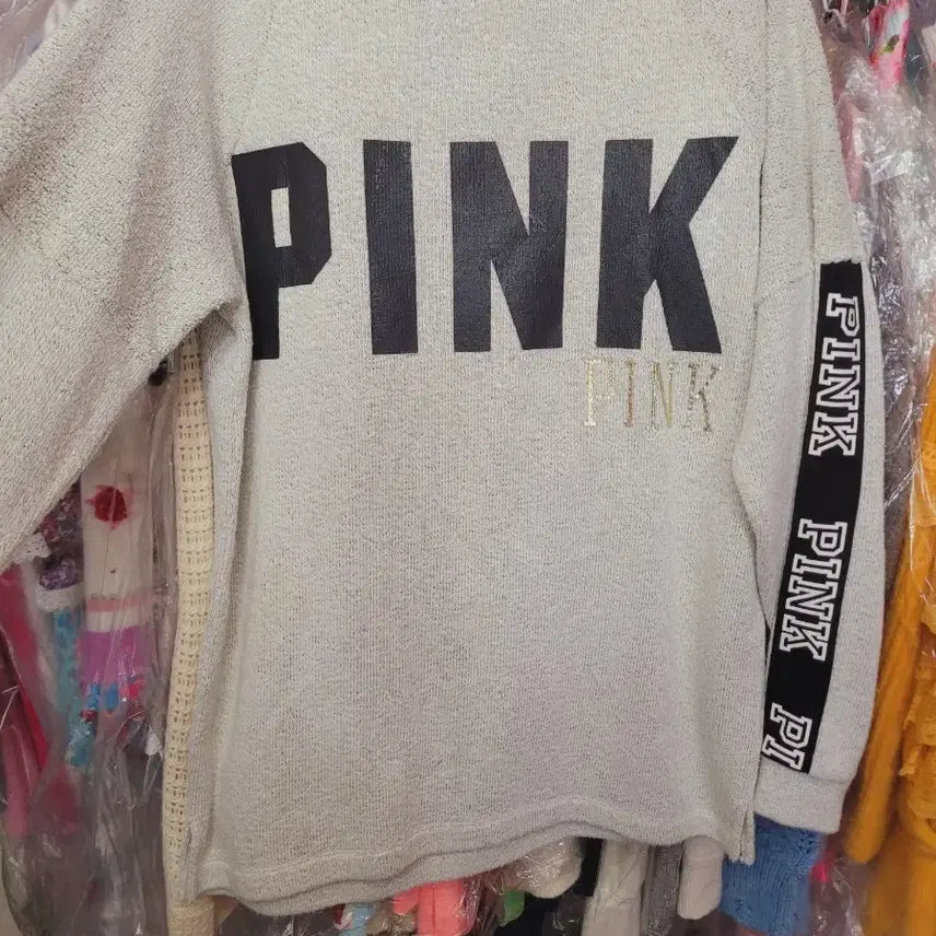 [BUNJANG] Victoria's Secret Pink Sweatshirt Melange Grey / 핑크 스웻셔츠 멜란지 그레이 빅토리아시크릿