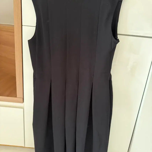 [BUNJANG] COS Black Pleated Square Neck Dress S / 코스 블랙 플리츠 스퀘어넥 원피스 s