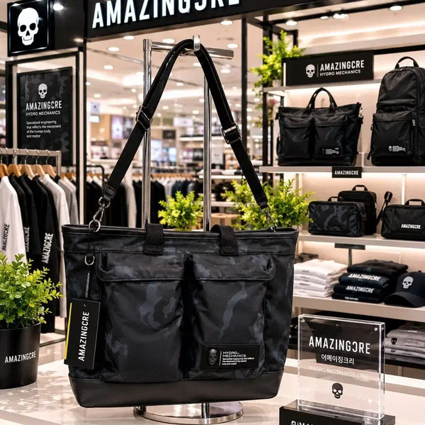 [BUNJANG] Amazingcree Camo Tote Bag / 어메이징크리 카모 토트백 판매(가로45cm 세로30cm)