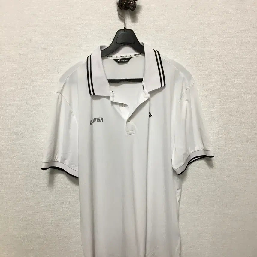 [BUNJANG] Renoma Golf Men's Short Sleeve Polo Shirt Size 105 / 레노마 골프티 남성 반팔 카라티셔츠