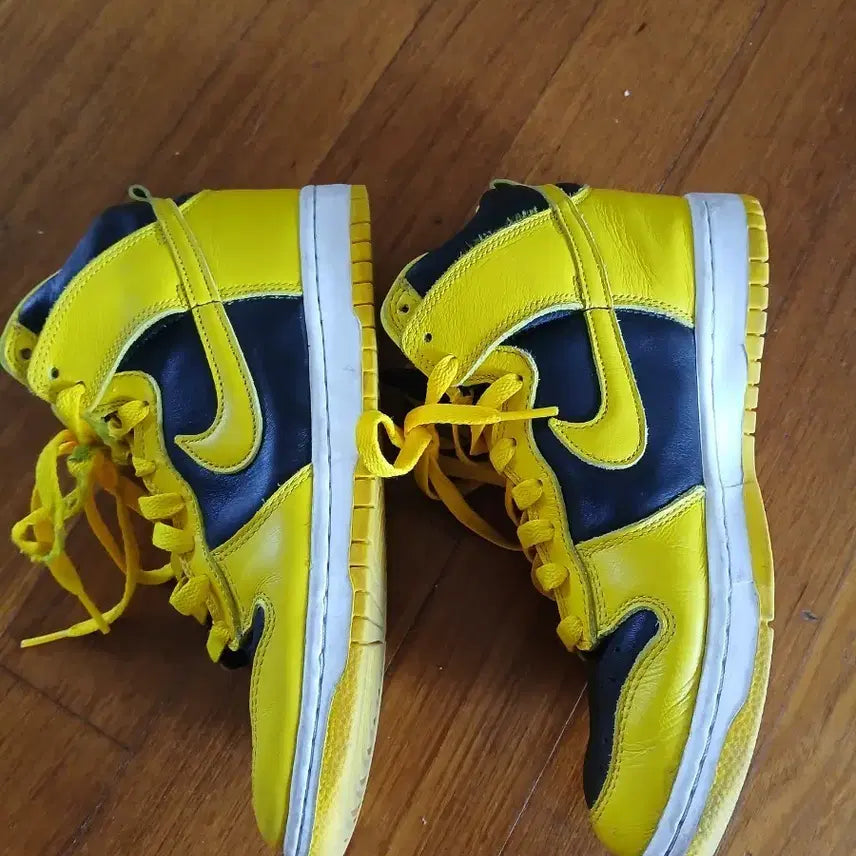 [BUNJANG] Nike Leather High-Top Sneakers 245 / 나이키 가죽 하이 운동화 245