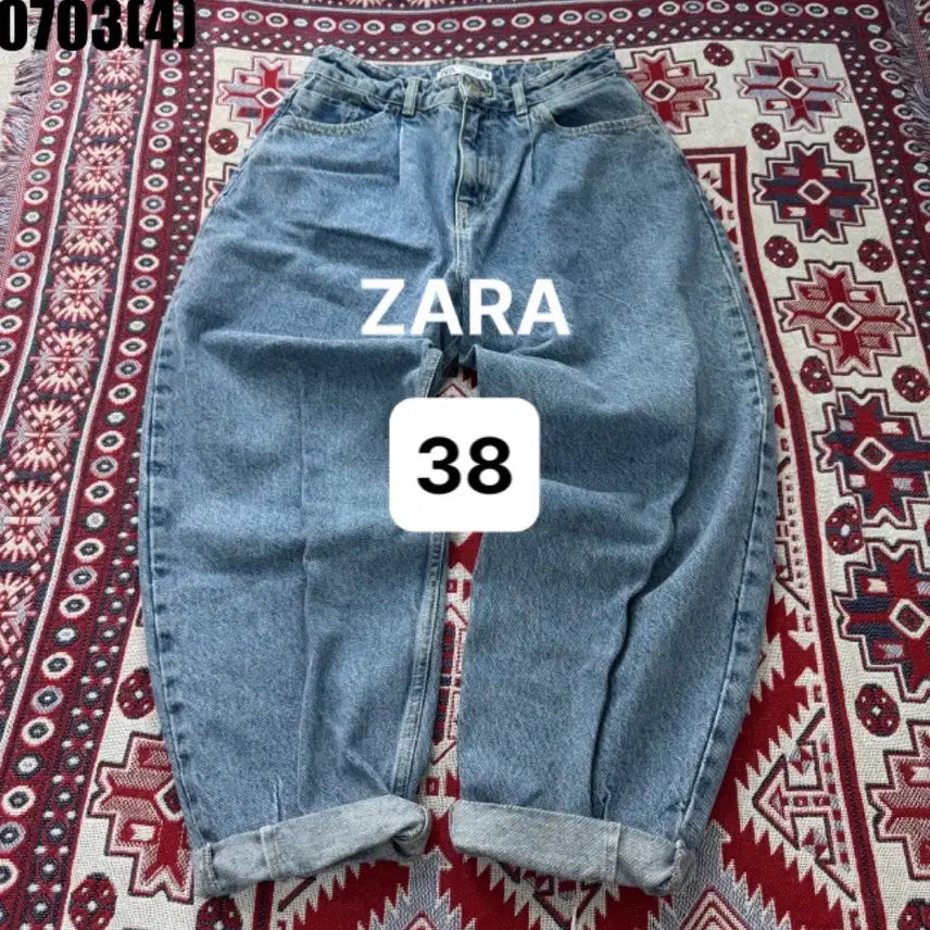 [BUNJANG] ZARA Light Wash Denim Pants / [38] 자라 | 연청바지 데님 팬츠 만원 빈티지 0703