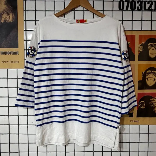 [BUNJANG] LUCKY CHOUETTE Striped T-Shirt Size F / 럭키슈에뜨 단가라 티셔츠 F 0703